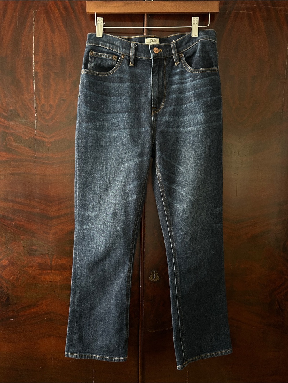 J. Crew Billie Demi Boot Crop Jeans in Dark Wash size 28
